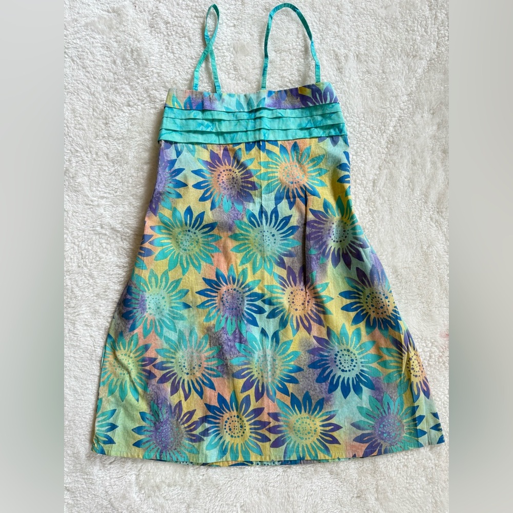 Batik Floral Petite Mini Dress